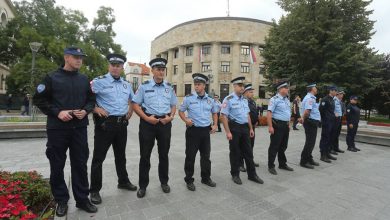 Policijski kordon ispred Palate Predsjednika Republike Srpske / foto: Siniša Pašalić