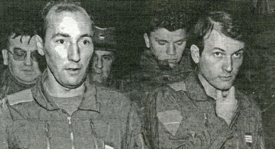 Zarobljeni francuski piloti Jose Souvignet i Frederic Chiffot