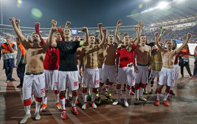 Igrači Crvene Zvezde nakon utakmice