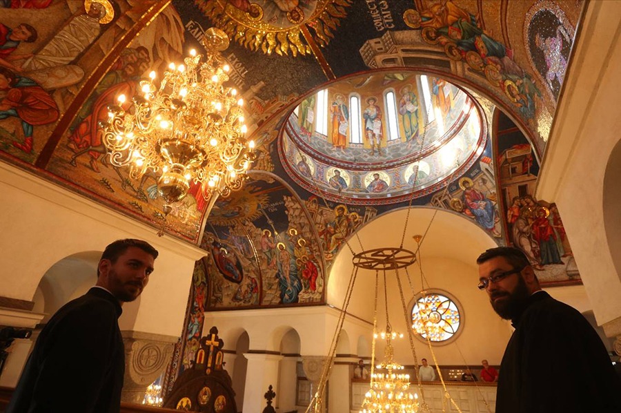 Liturgija u hramu Hrista Spasitelja / foto: Siniša Pašalić