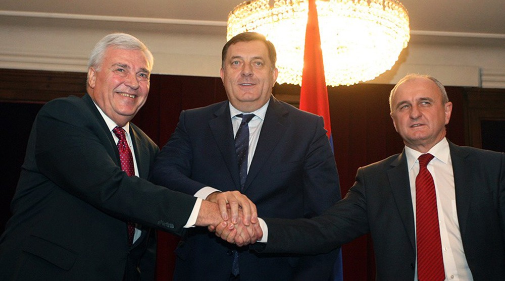 Marko Pavić, Milorad Dodik i Petar Đokić