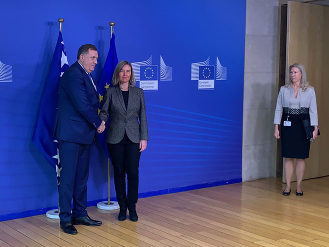 Milorad Dodik i Federika Mogerini