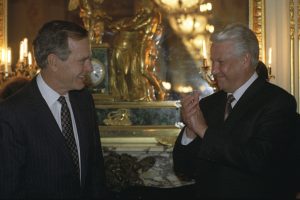 Džordž H. V. Buš i Boris Jeljcin