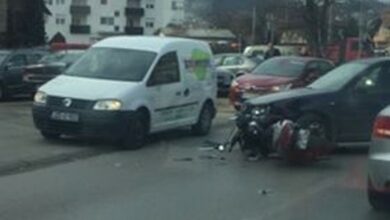 Sudar motora i golfa na Laušu