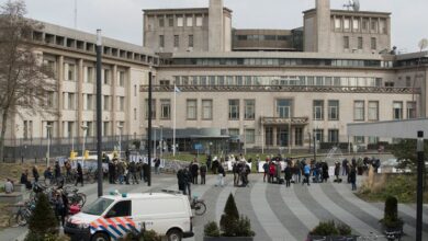 Napadnut muškarac sa srpskom zastavom u Hagu (VIDEO)