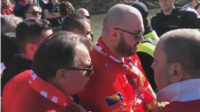 Sukob Nermina Nikšića i grupe navijača Veleža sa policijom u Sarajevu