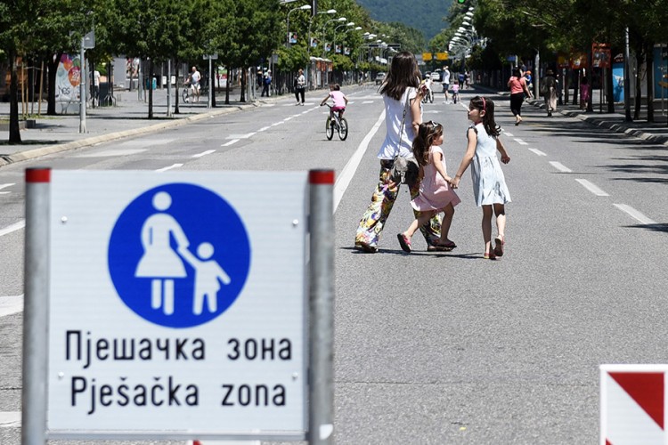 Pješačka zona u centru Banjaluke i ovog ljeta