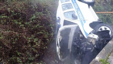 Vozilo Granične policije BiH završilo u jarku nakon sudara s automobilom