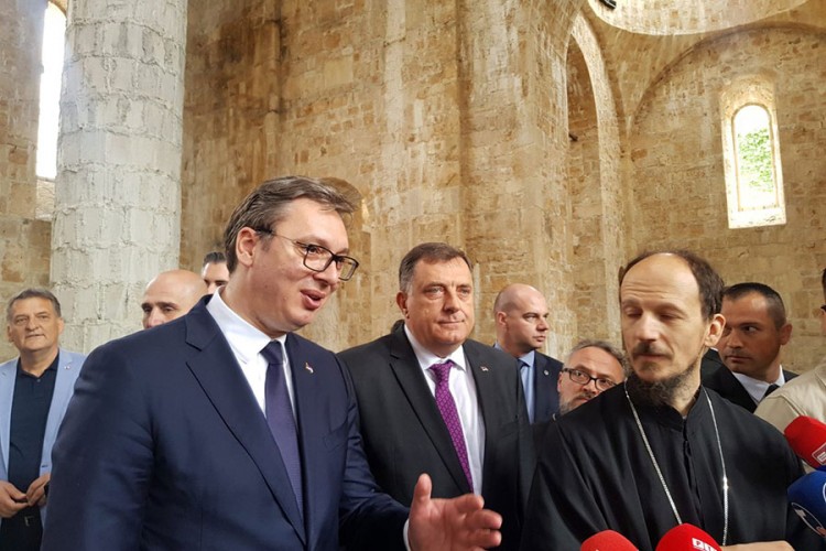 Vučić: Hram u Mostaru važan za Srbe, ali i Bošnjake i Hrvate