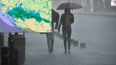 Zbog kiše i nevremena izdato upozorenje za cijelu Hrvatsku