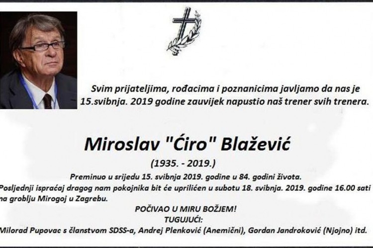 Ćiri napravili smrtovnicu: Za neke sam umro, ali još sam živ