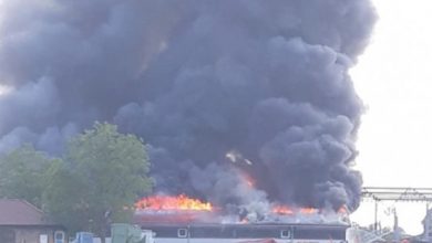 Veliki požar u Gradišci, gori fabrika namještaja
