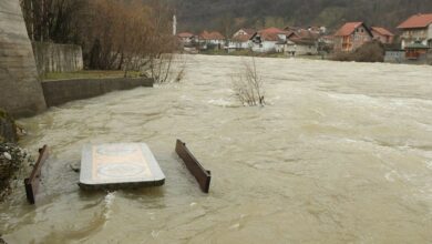 Vrbas u Delibašinom selu opada, rastu vodostaji Sane, Une i Bosne