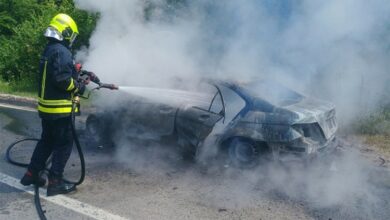 Izgorio automobil u Borkovićima kod Banjaluke