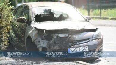 Zapalio se automobil u banjalučkom naselju Obilićevo