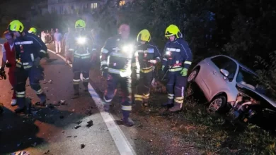 Saračica: Hitna pomoć i vatrogasci na mjestu saobraćajne nesreće, jedna osoba povrijeđena