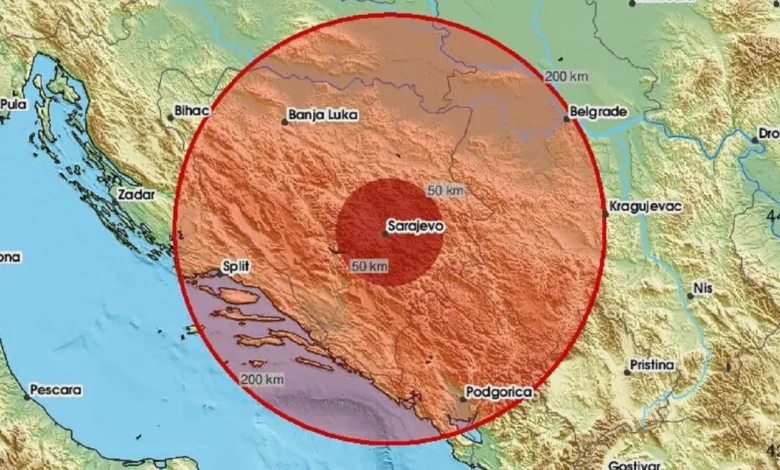 Potres magnitude 3,1 pogodio područje istočno od Sarajeva