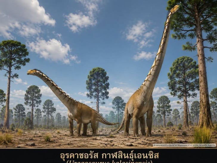 Tajlandski paleontolozi otkrili novu vrstu džinovskog dinosaurusa s izuzetno dugim vratom