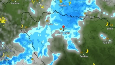 Meteorolozi: padavine prema Banjaluci stižu ranije