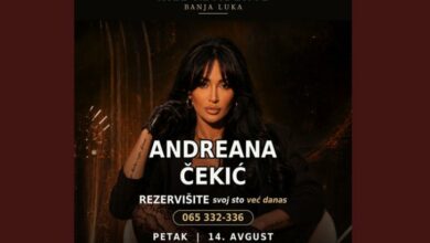 Andreana Čekić sutra u Residence Hillu: Ljetna noć puna hitova
