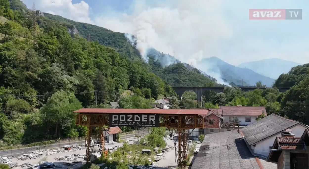 Požari kod Konjica i dalje prijete kućama, vatrogasci se bore s vatrenom stihijom