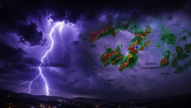 Superćelijske oluje prema Balkanu, u Alpima pao snijeg