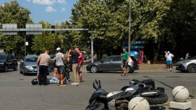 Motociklista povrijeđen u sudaru kod Narodnog pozorišta