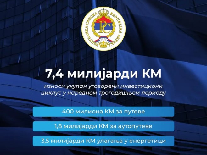 Investicioni ciklus u Srpskoj: Projekti vrijedni 7,4 milijardi KM