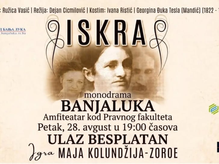 Monodrama o Georgini Tesli u petak u Banjaluci