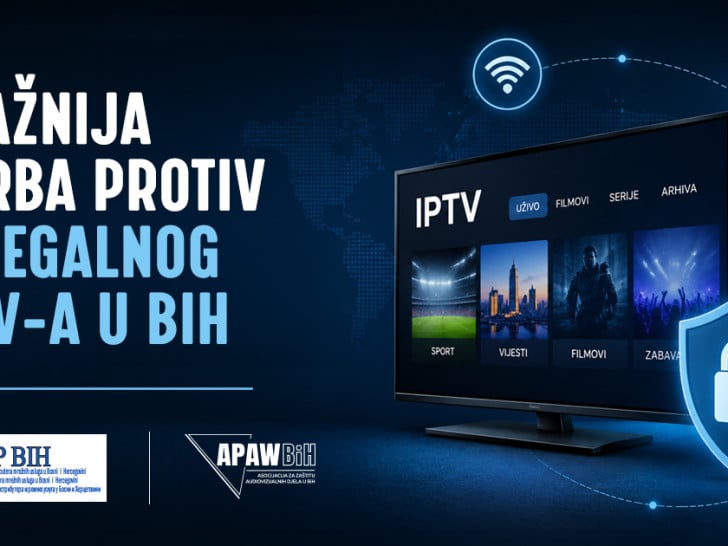 Udruženo za borbu protiv nelegalnih IPTV operatera u BiH