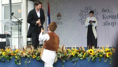 Centralni dio 61. Kočićevog zbora danas na zborištu u Stričićima