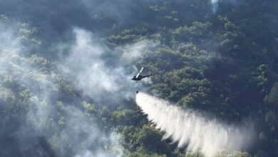 Na gašenju požara kod Konjica i drugi helikopter Oružanih snaga BiH