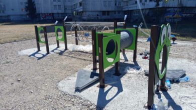 U Boriku počela montaža igračaka na igralištu