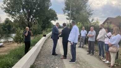 Minić obišao sistem zaštite od poplava u Tukovima