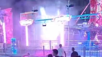 Drama u Prnjavoru: požar na vašaru, zapalila se sprava „čekići“