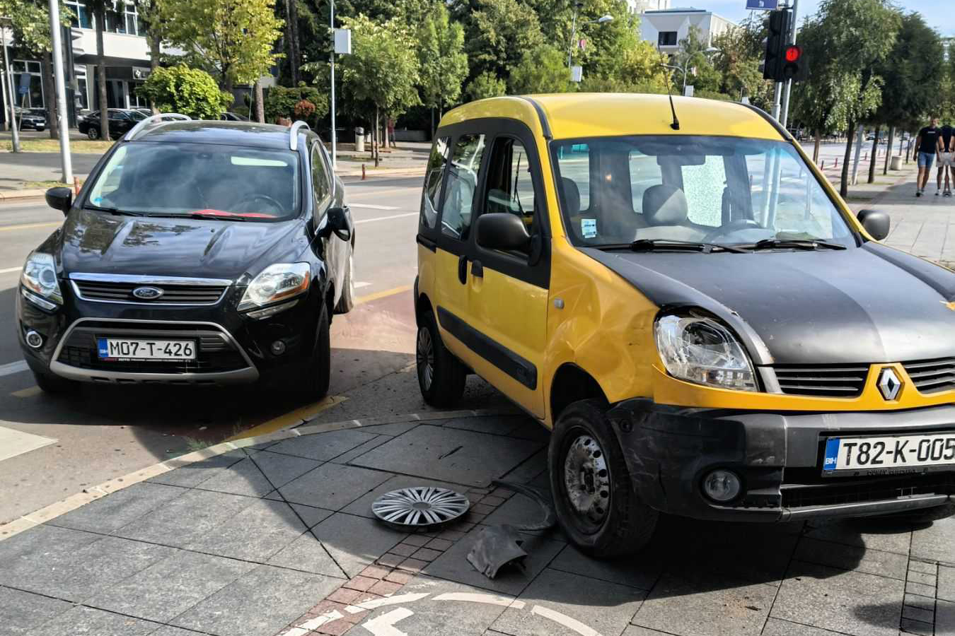 Sudar dva vozila u centru Banjaluke, nema povrijeđenih