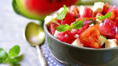 Salata s lubenicom i feta sirom za osvježenje