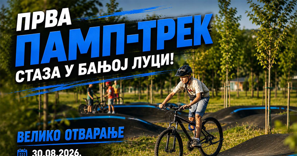 Danas se otvara pamp-trek staza za najmlađe u Banjaluci
