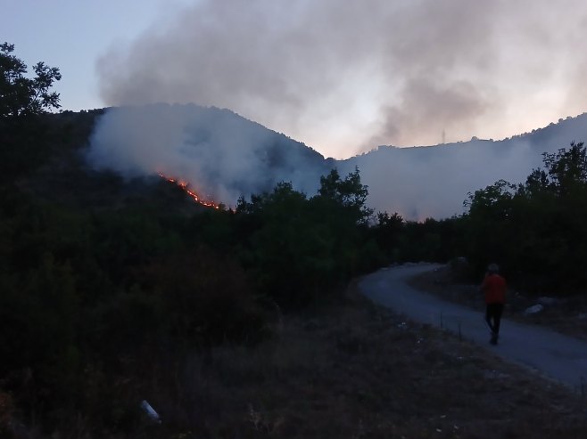 Požar kod Trebinja prijeti selima Bobovišta i Zaplanik
