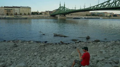 Nizak vodostaj Dunava zaustavio kruzero u Budimpešti
