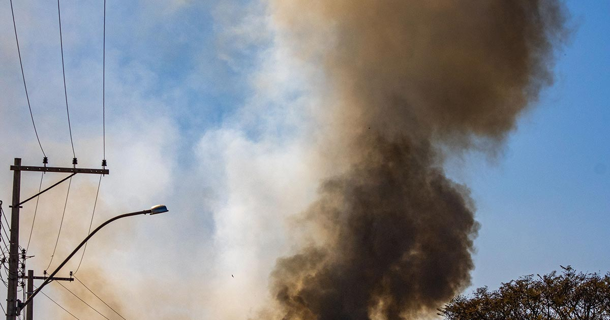 Vatreni tornado u Deliblatskoj peščari snimljen u Grebencu