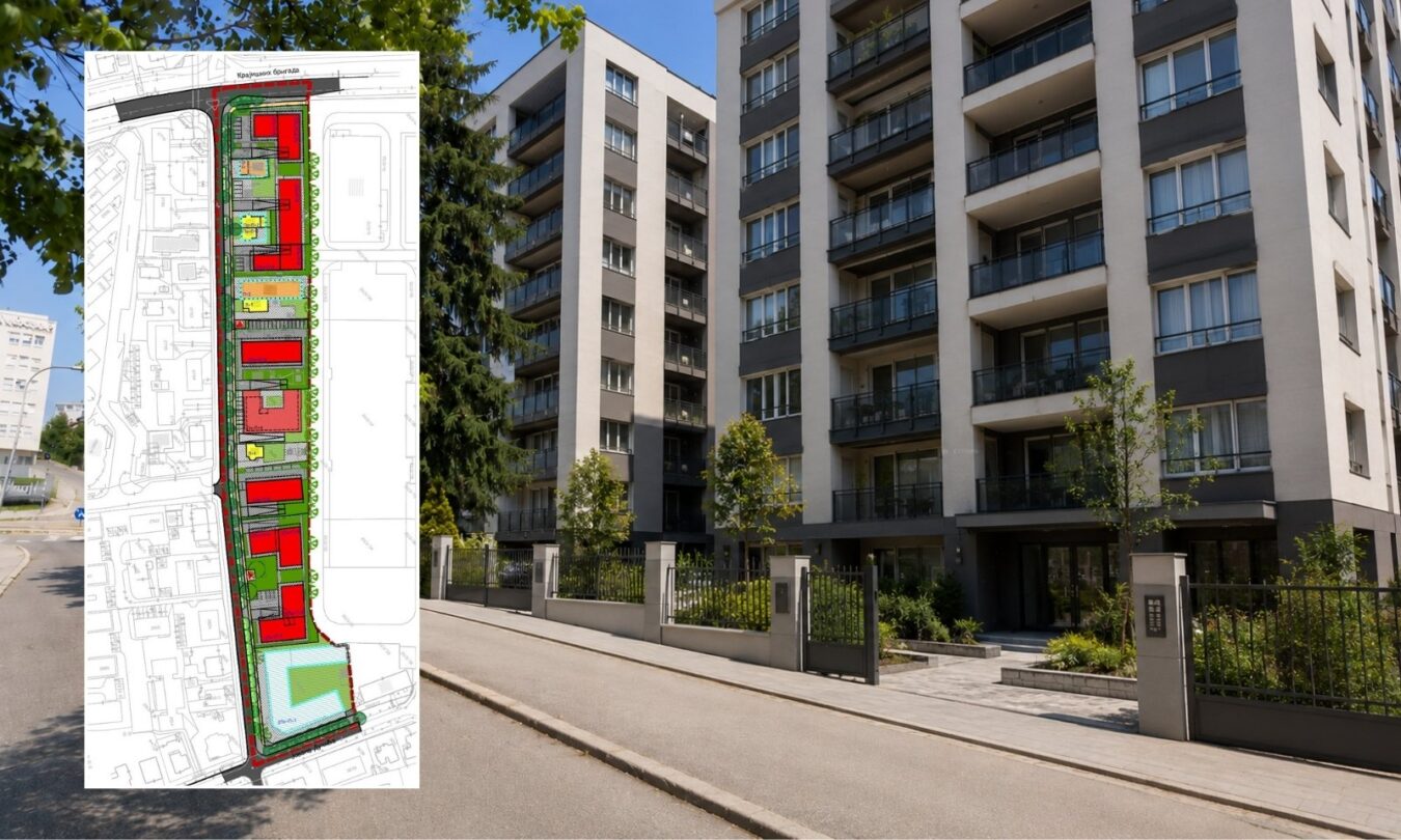 Plan za šest zgrada do osam spratova u centru Banjaluke