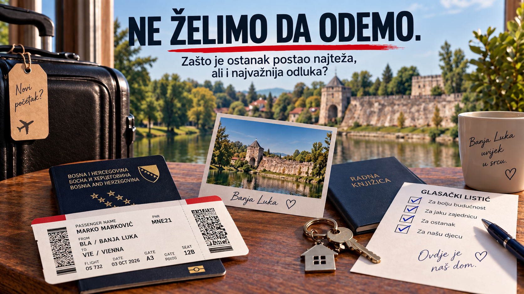 NE ŽELIMO DA ODEMO