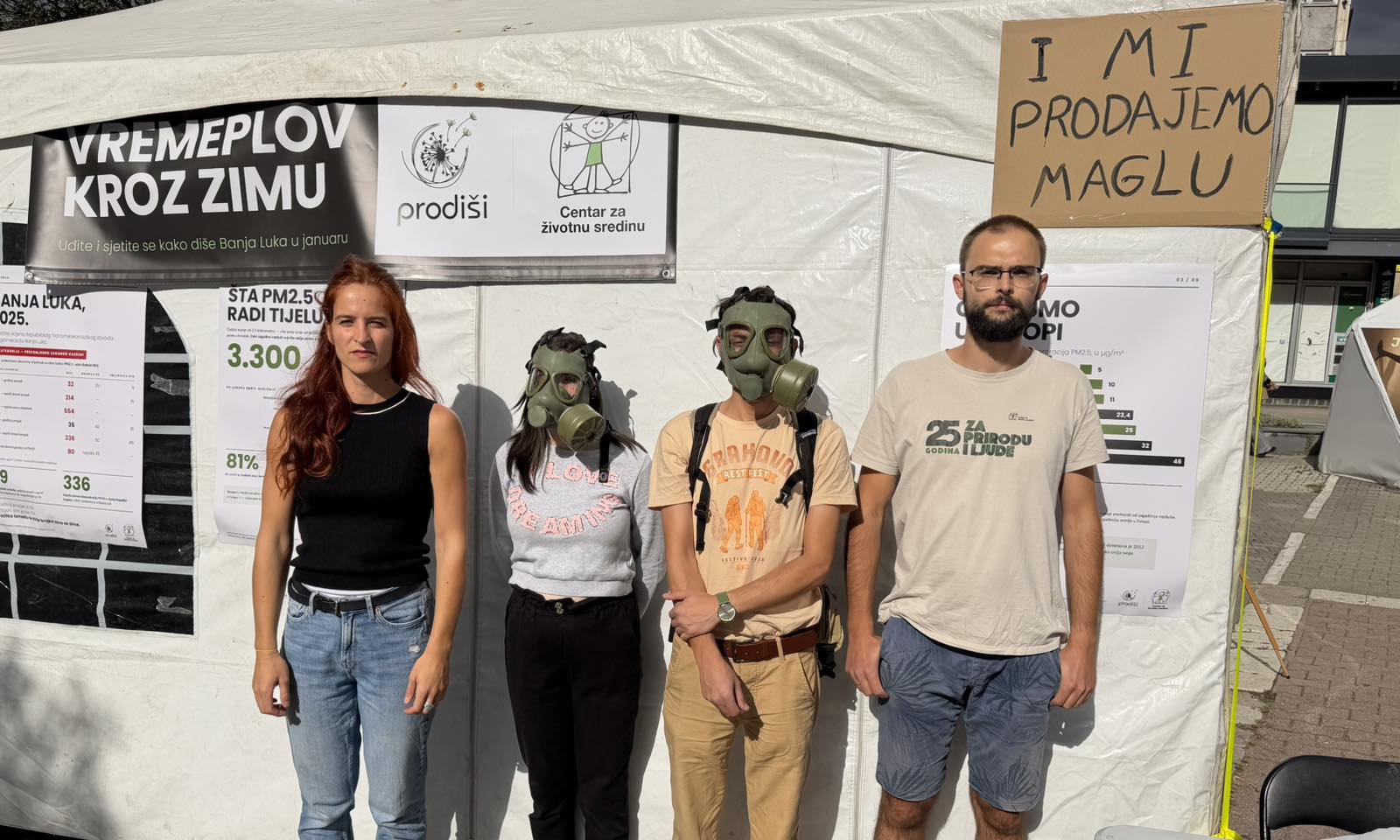 Aerozagađenje u Banjaluci ponovo u fokusu: Održan performans na Trgu Krajine