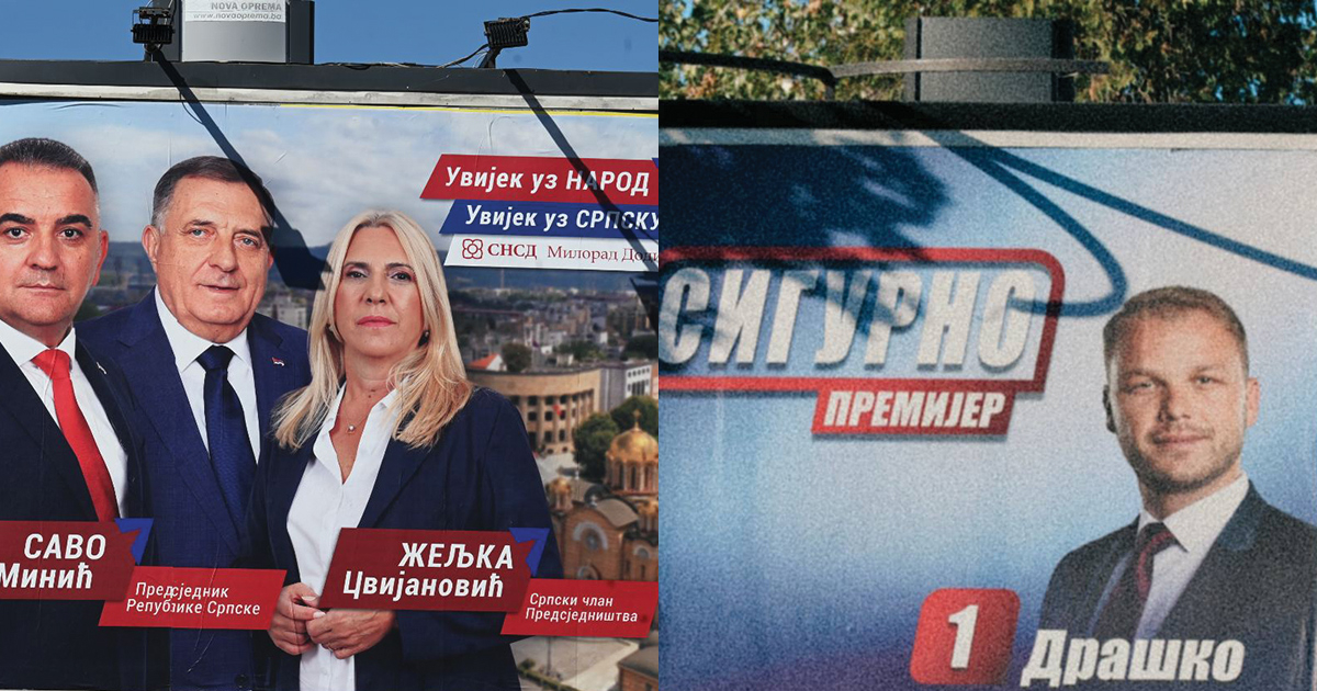 Predizborni bilbordi u Republici Srpskoj puni parola, ali bez konkretnih obećanja