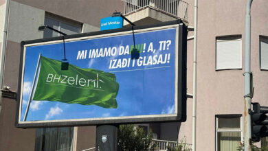 Na mostarskim ulicama osvanuli plakati BH Zelenih