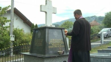 Služen pomen za stradale Konjičane u Višegradu
