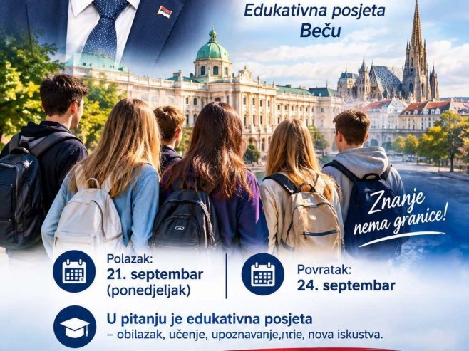 Učenici iz Banjaluke putuju u edukativnu posjetu Beču