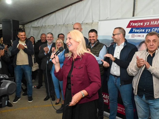 Željka Cvijanović u Lazarevu: Radimo za razvoj Republike Srpske