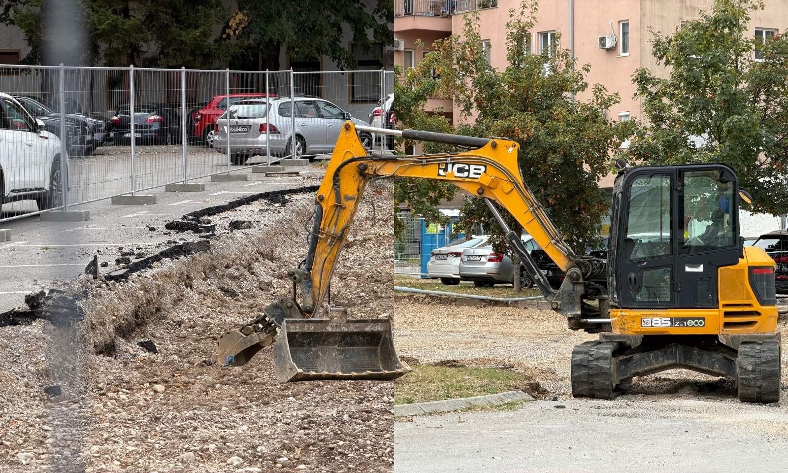 Uklanja se asfalt za novu javnu garažu u centru Banjaluke